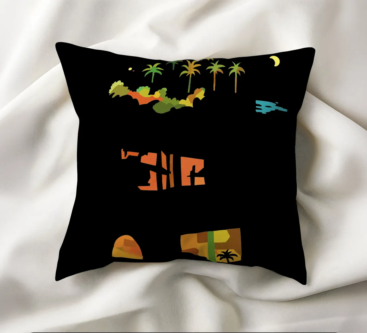 Martinique by night decorative cushion by C.WILL