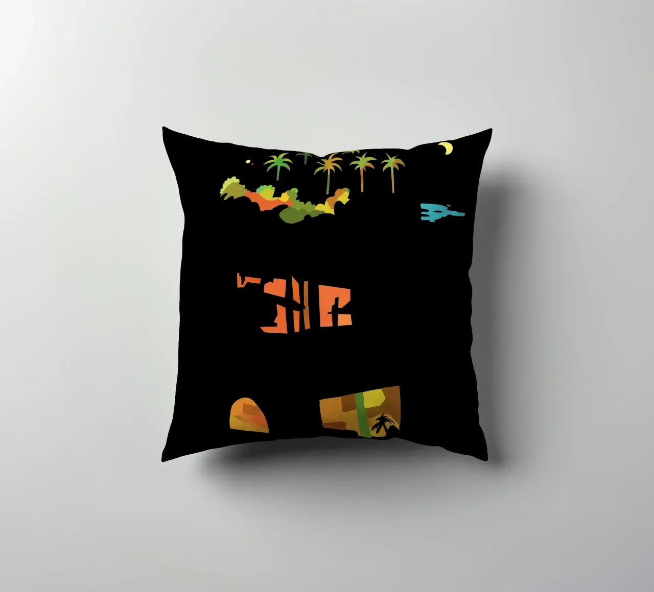 Martinique by night decorative cushion by C.WILL