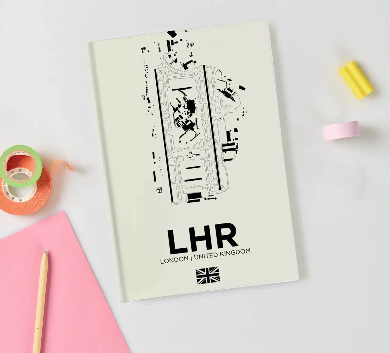 LHR Aiport London notebook by 08left