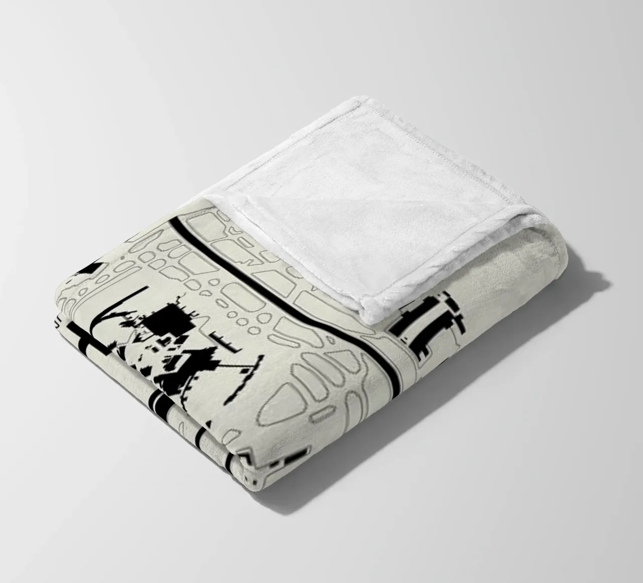 LHR Aiport London fleece blanket by 08left