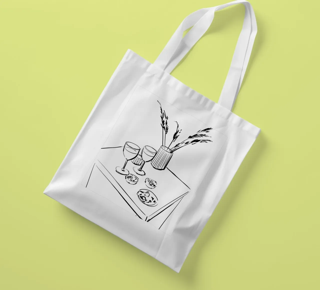 Table Still Life borsa in juta da treechild