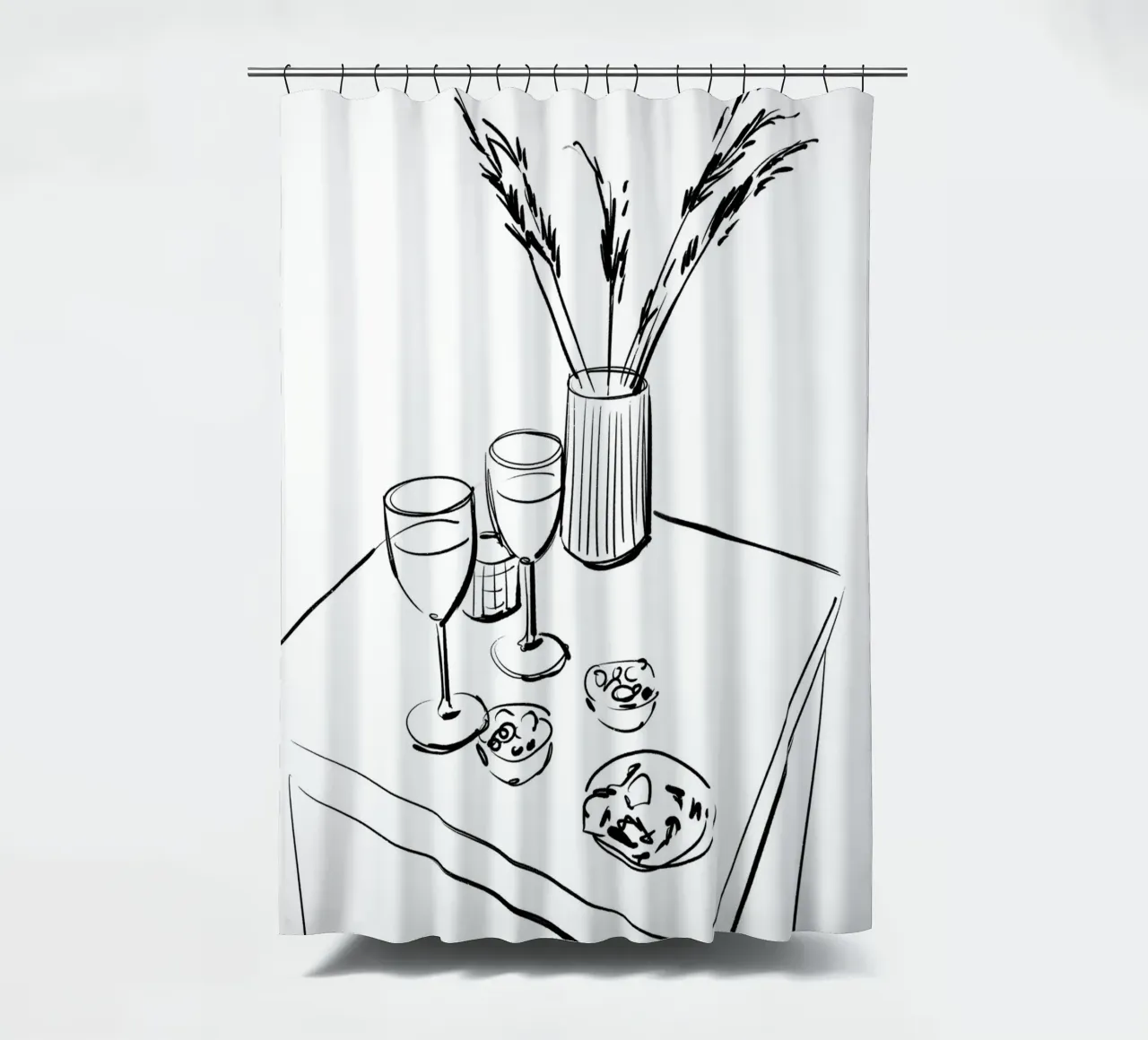 Table Still Life tenda da doccia da treechild