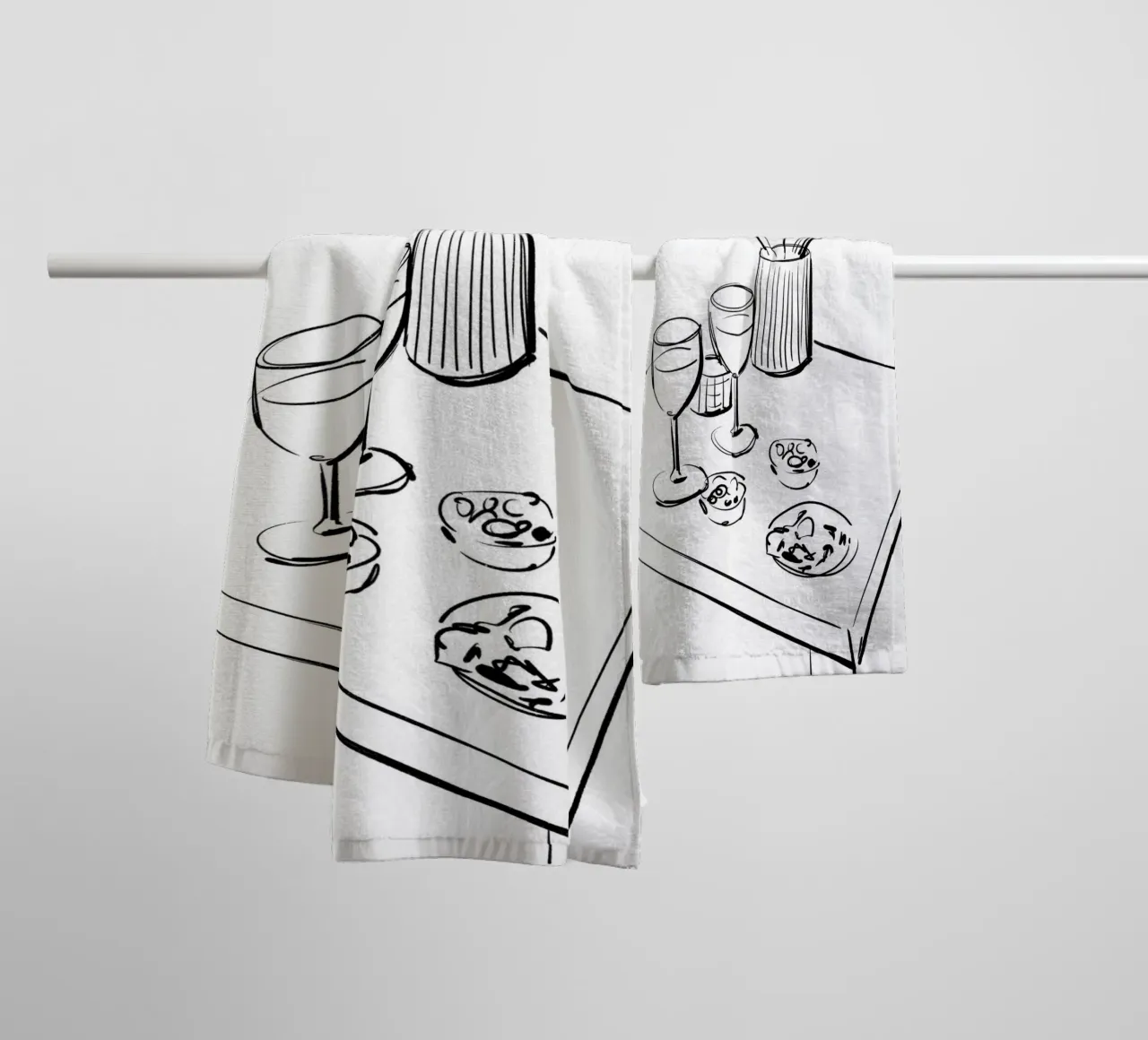 Table Still Life asciugamano da bagno da treechild