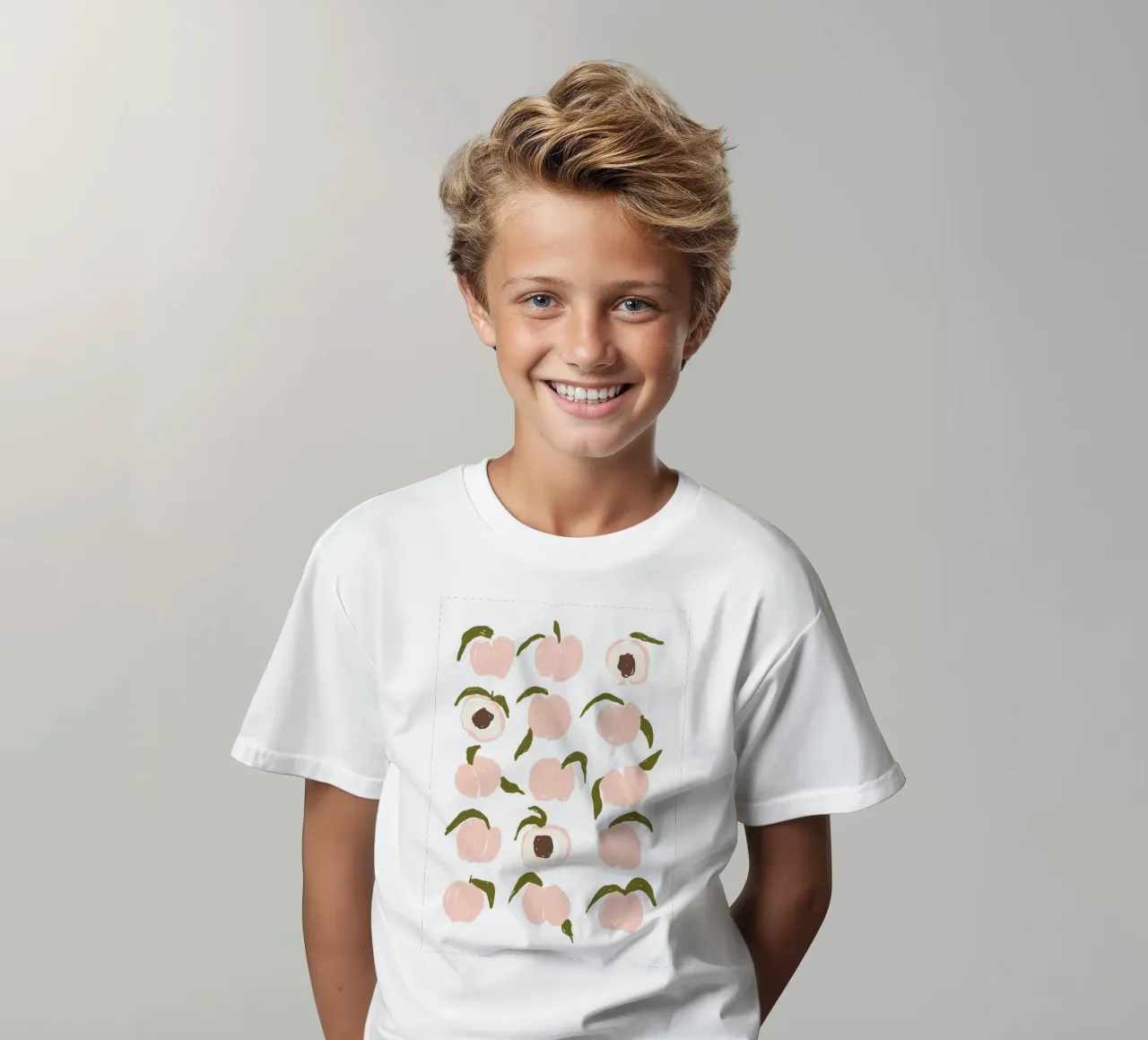 Peaches kids t-shirt by treechild