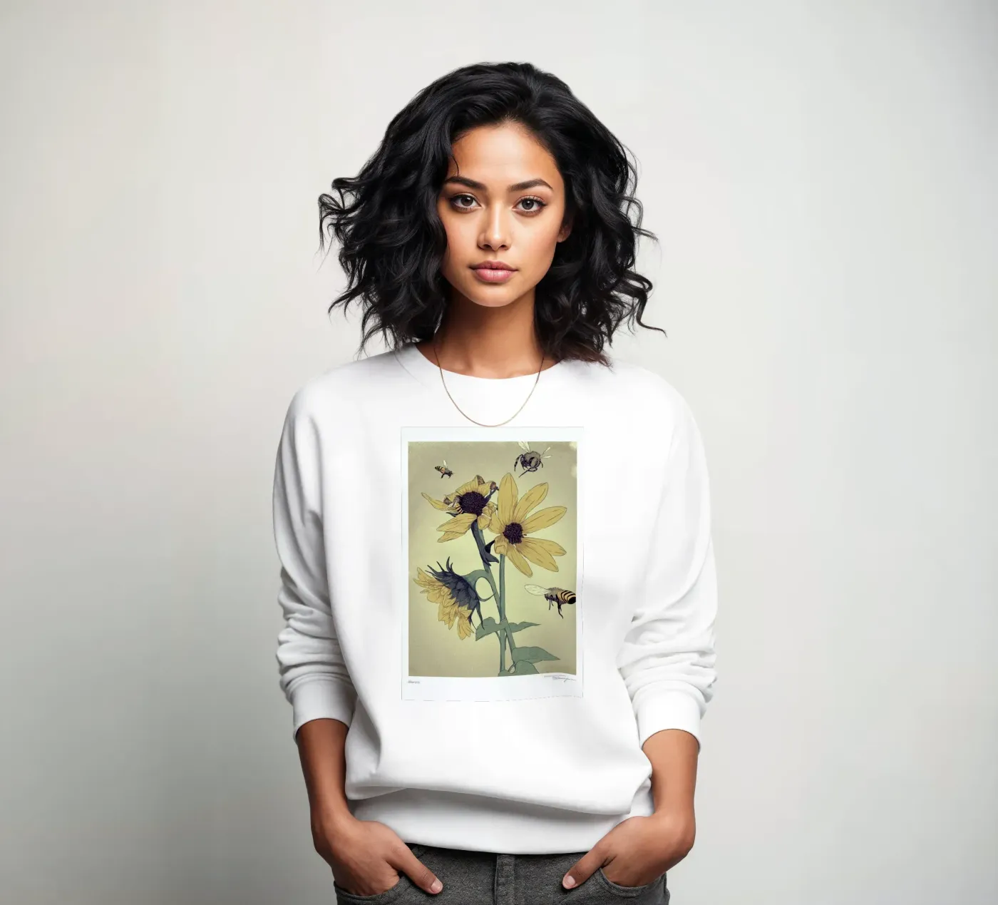 Bees sweatshirt van Faunesque