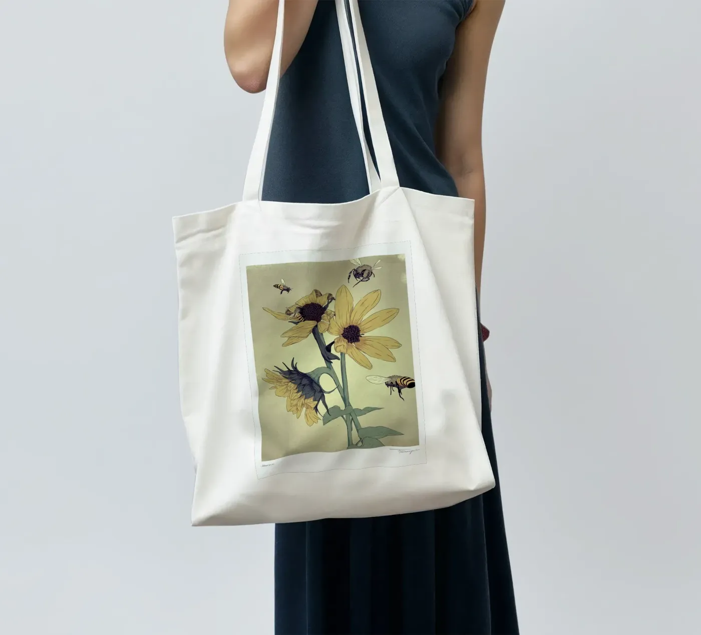 Bees tote bag by Faunesque