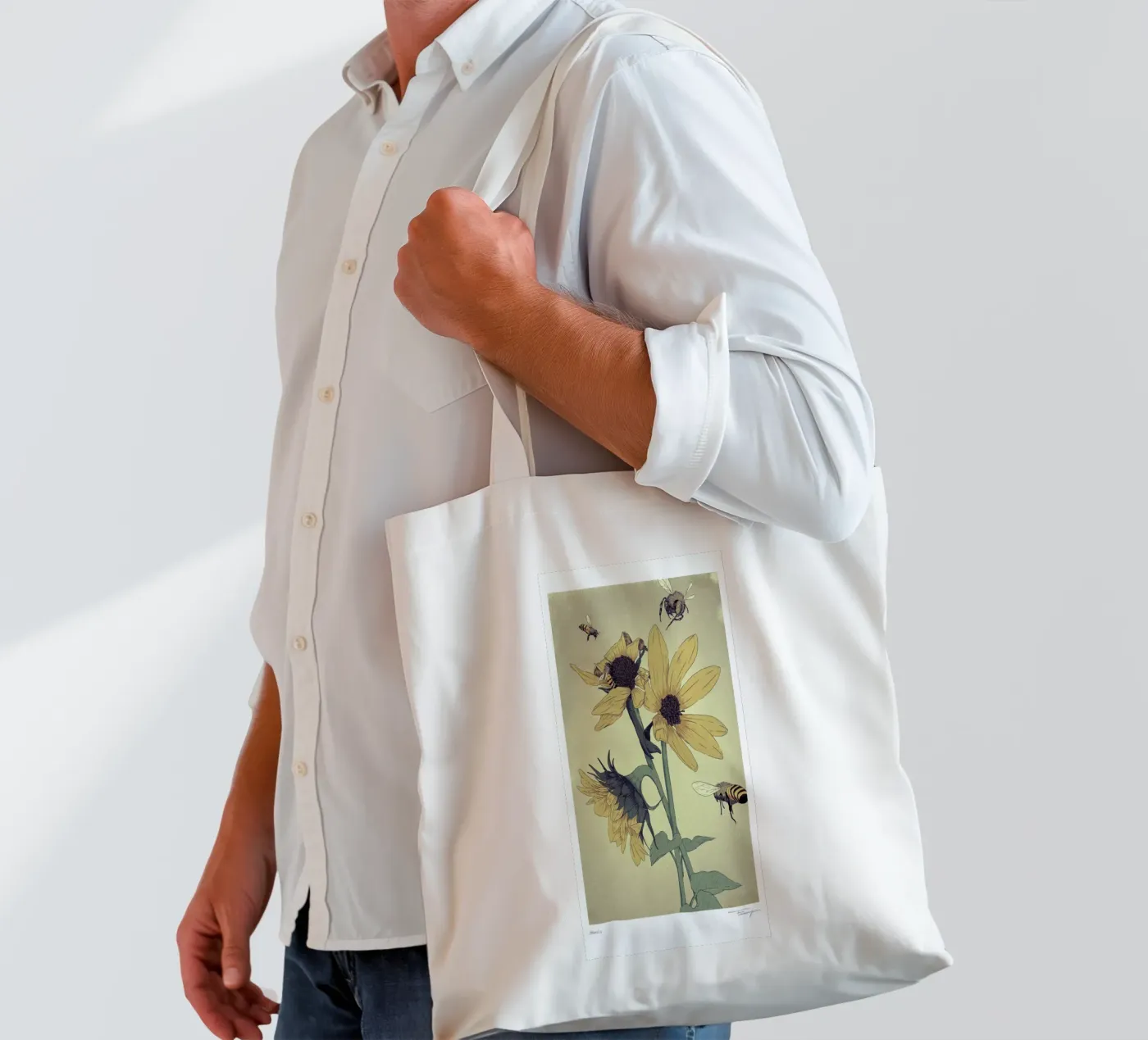 Bees tote bag by Faunesque