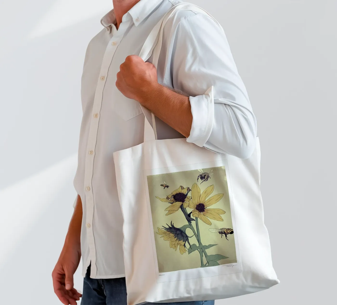 Bees tote bag by Faunesque
