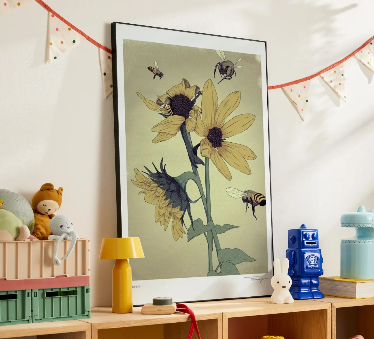 Bees alluminio dibond da Faunesque