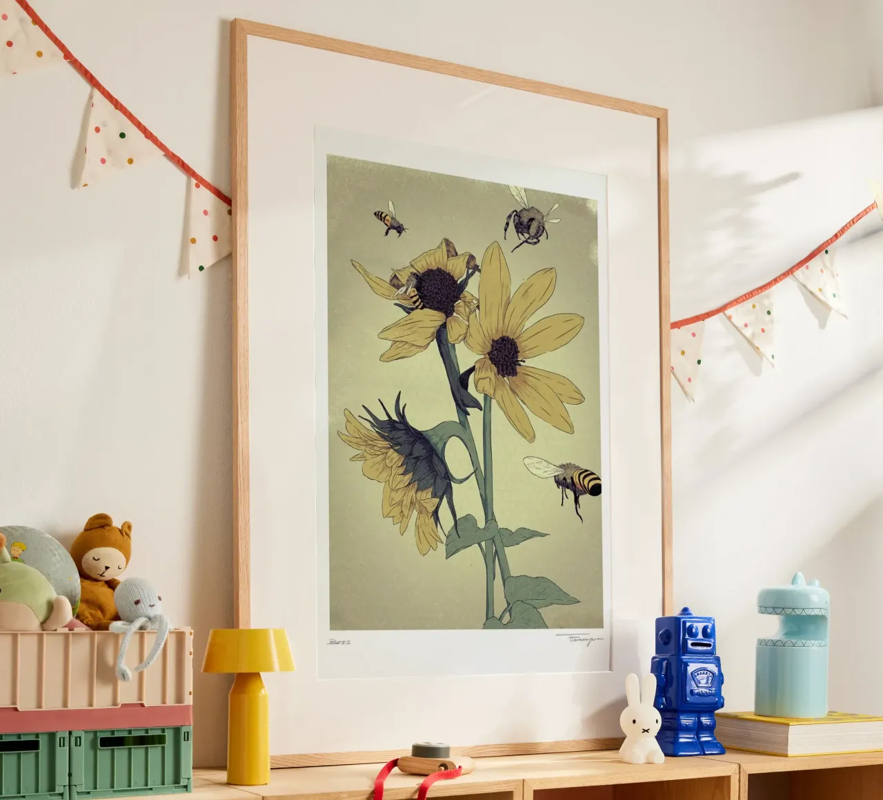 Bees carta hahnemühle da Faunesque