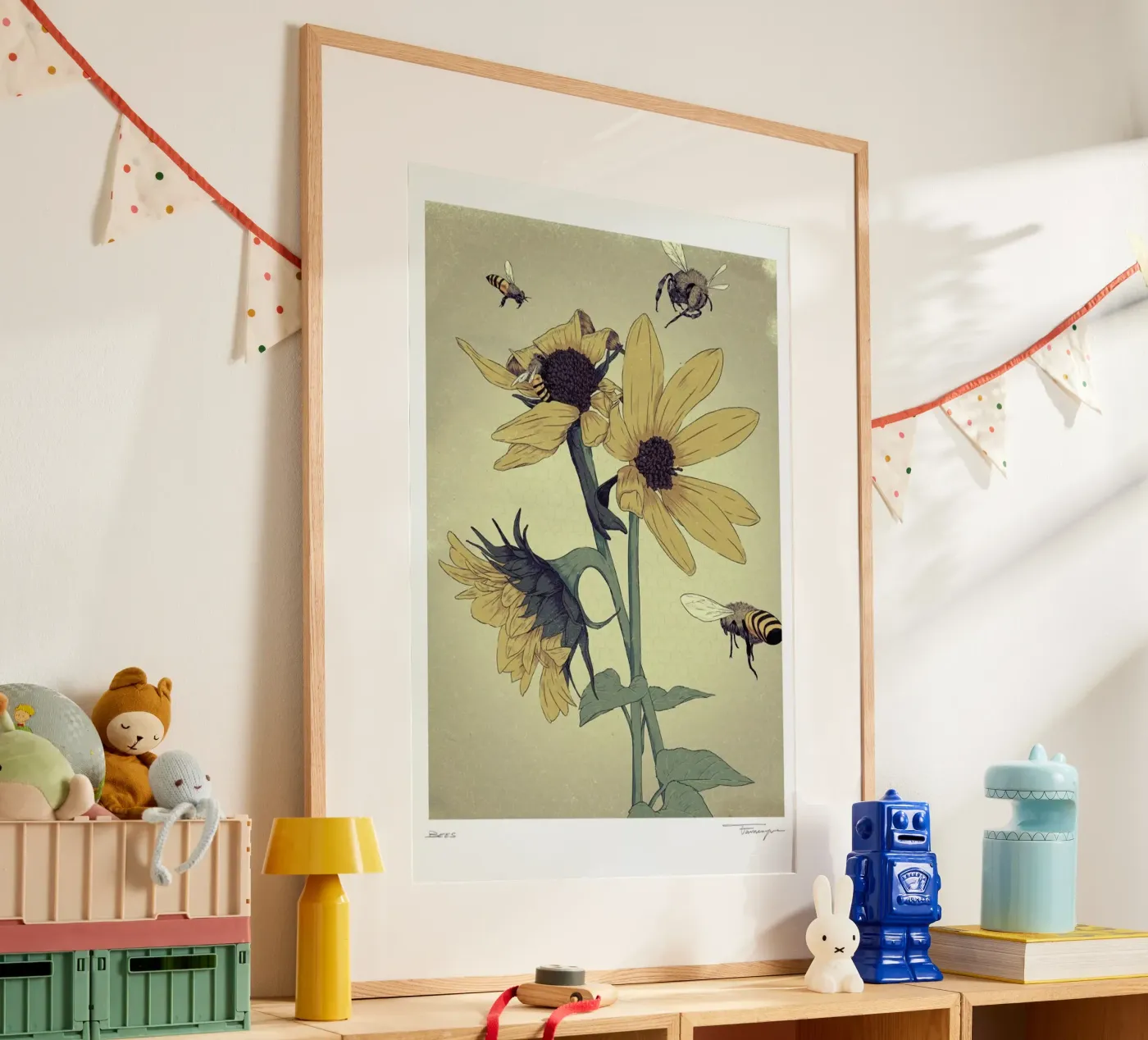 Bees poster by Faunesque