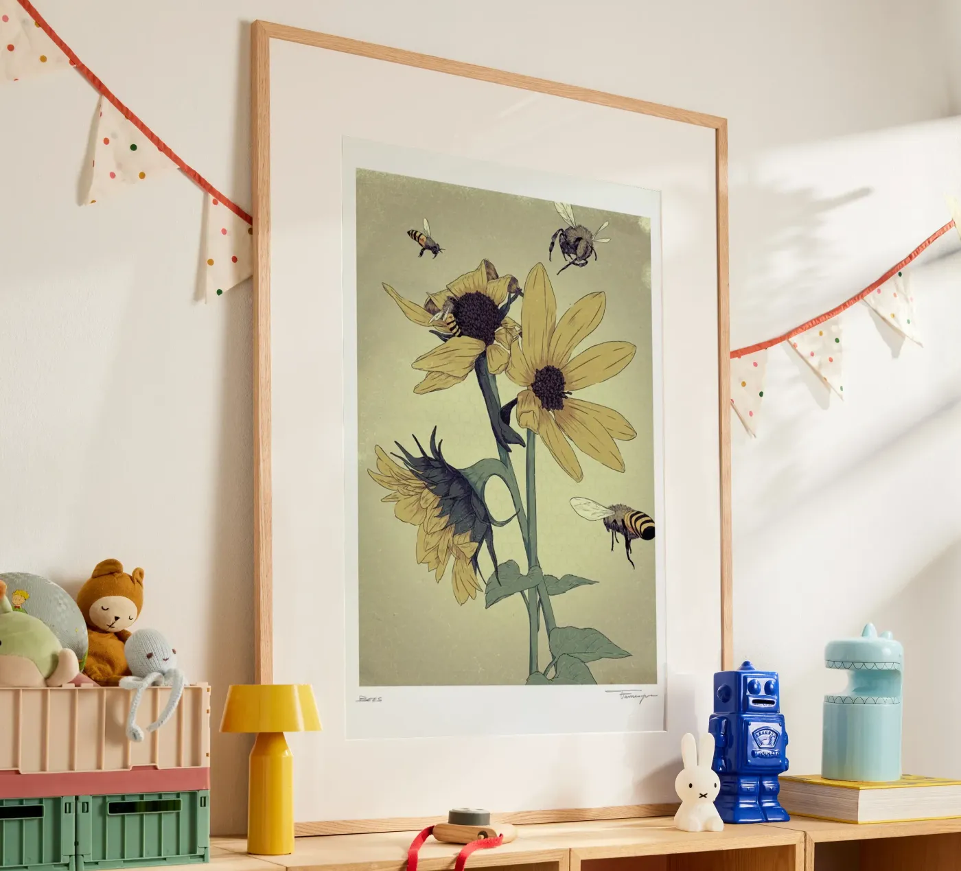 Bees poster by Faunesque