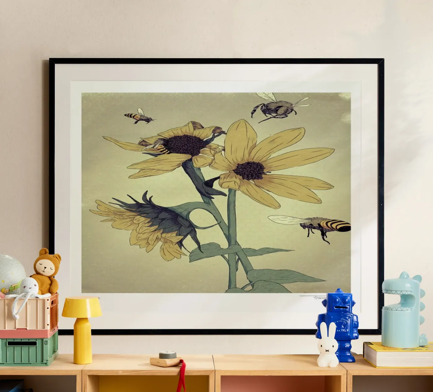 Bees poster by Faunesque