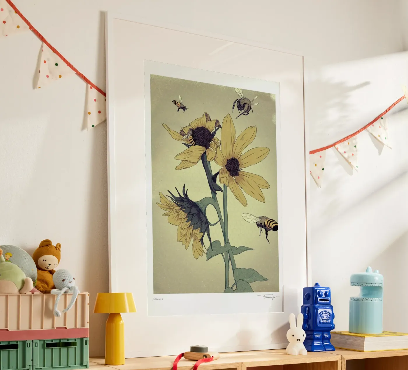 Bees poster by Faunesque