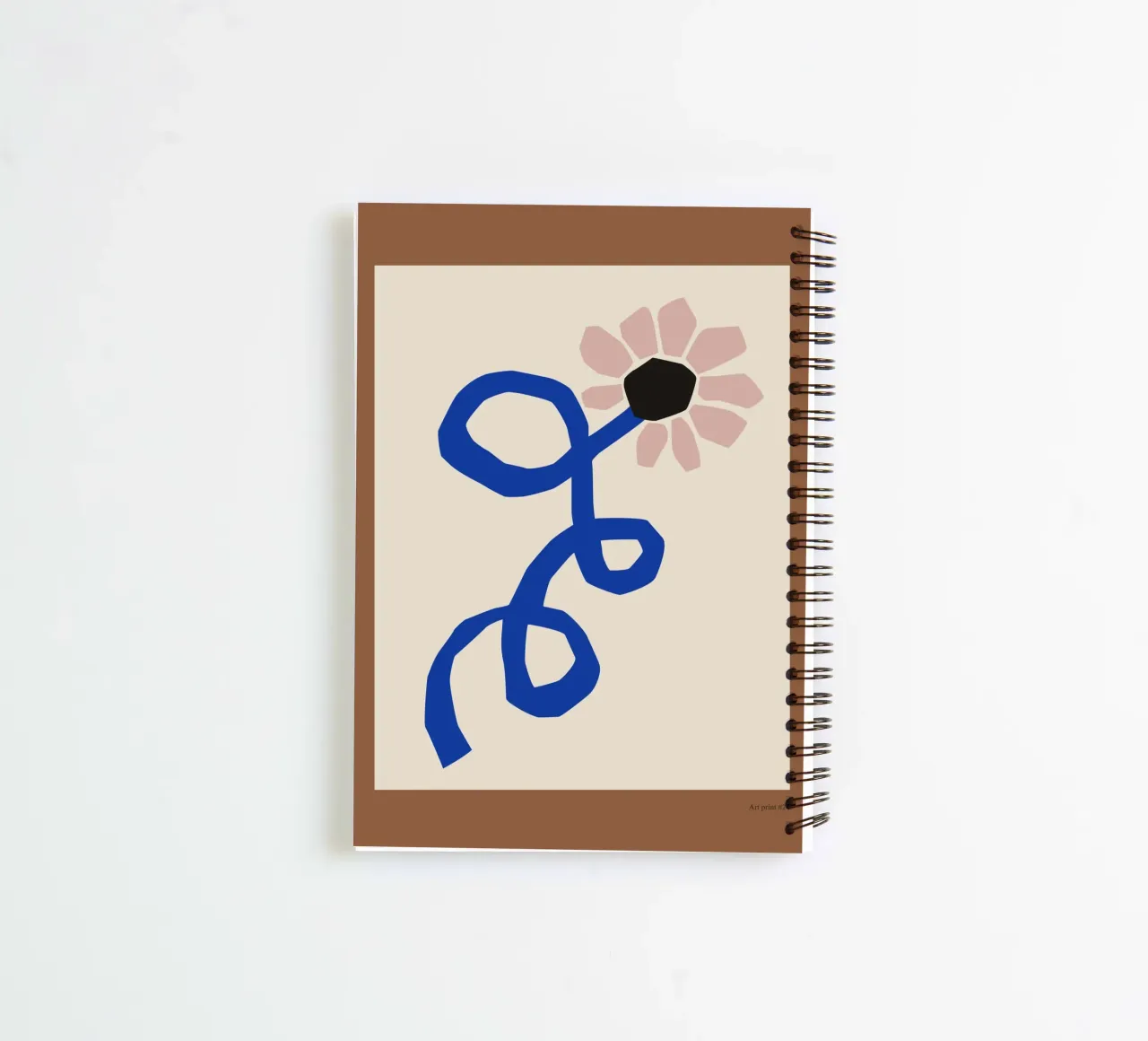 Flower Art Print No 1 carnet à spirale de treechild