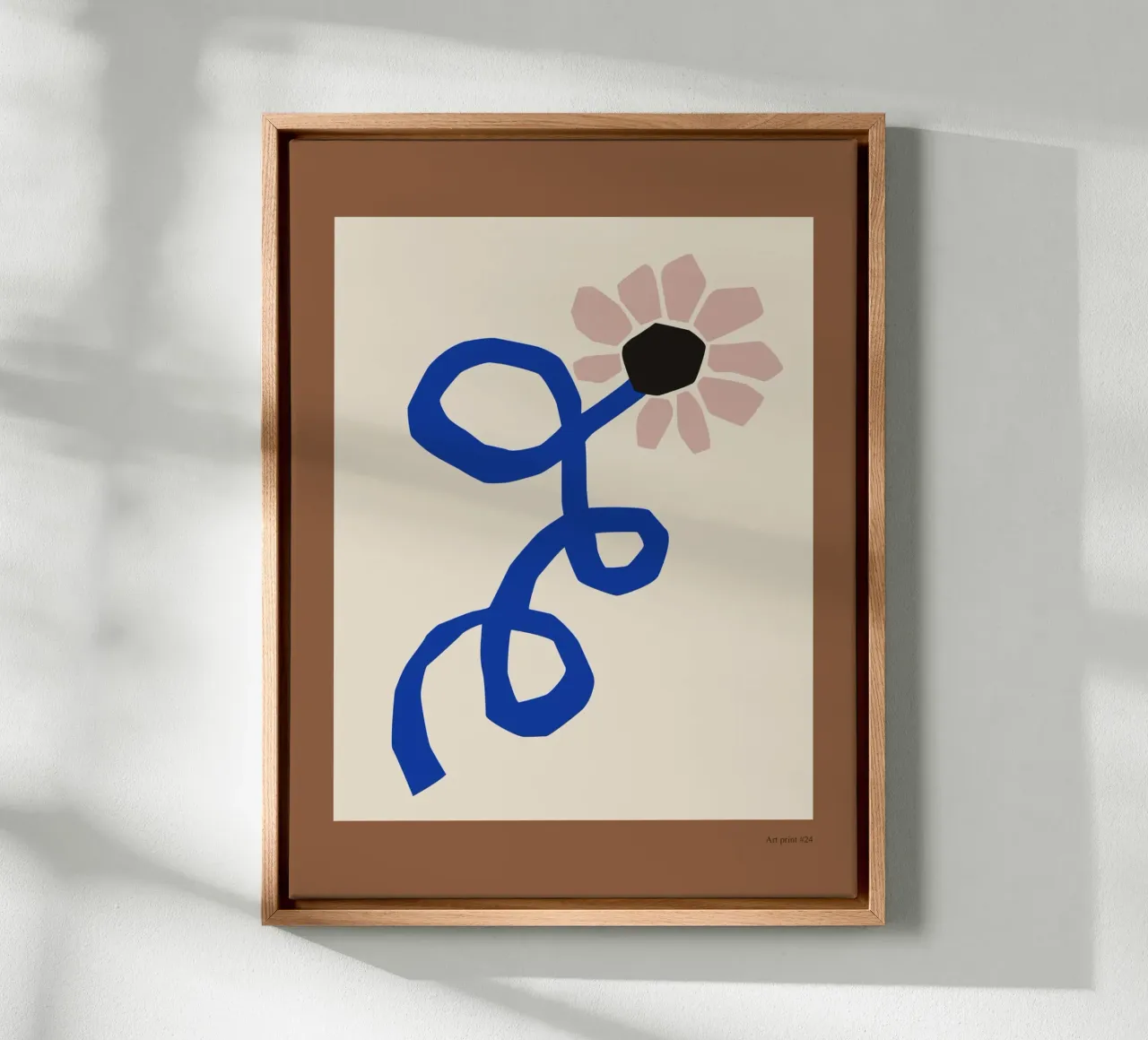 Flower Art Print No 1 tela con Cornice a cassetta da treechild