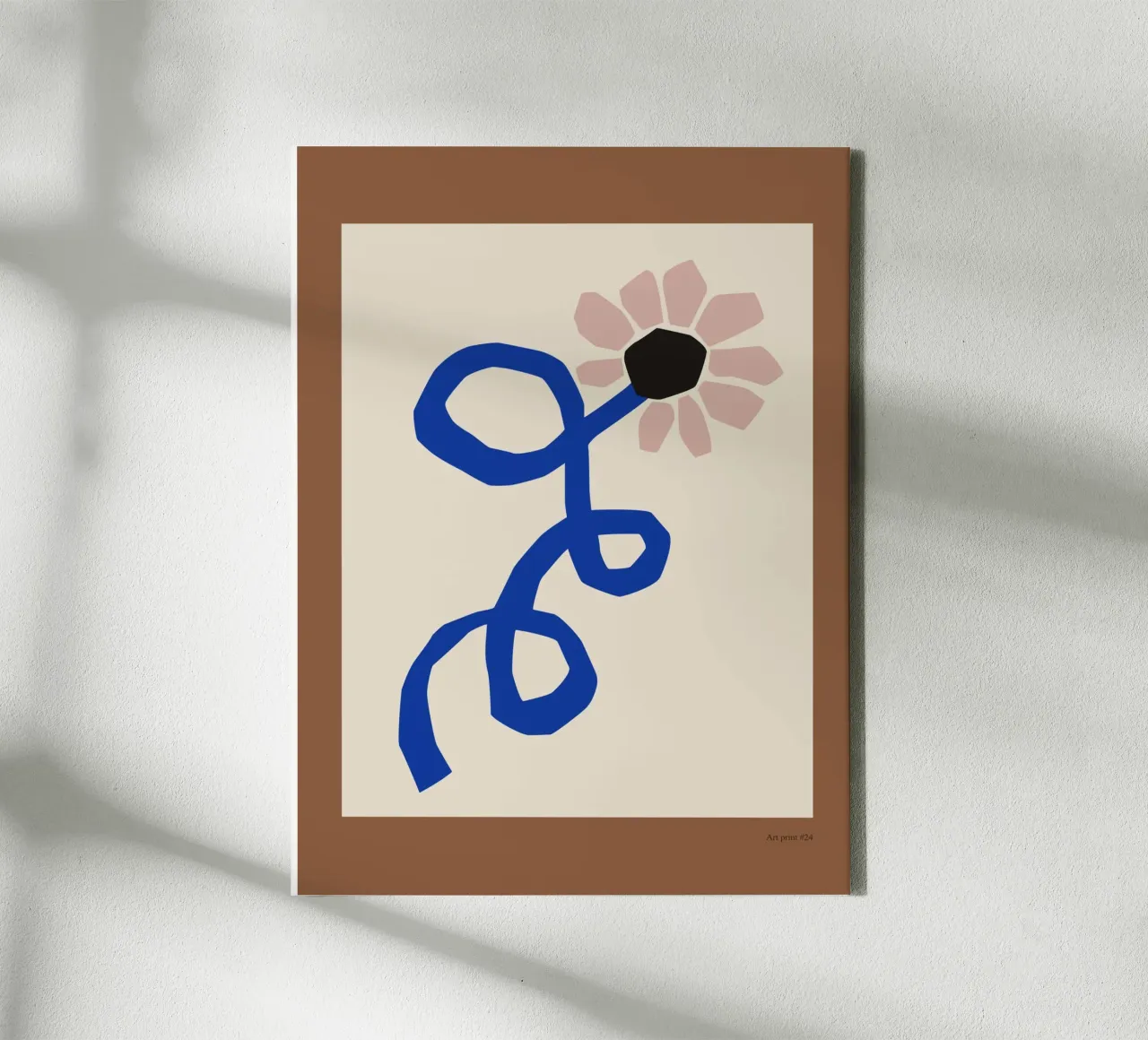 Flower Art Print No 1 tela con Cornice a cassetta da treechild