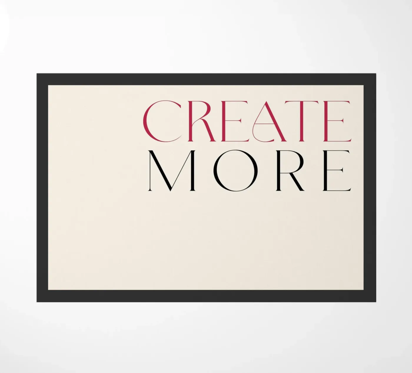 Create More doormat by treechild