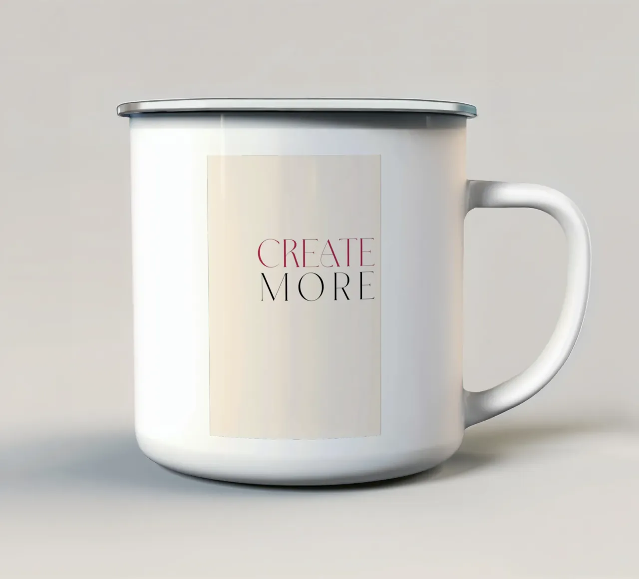 Create More Emaille Tasse von treechild