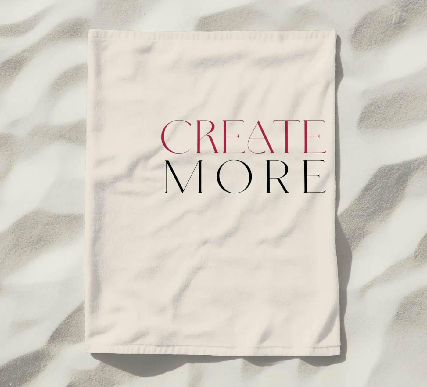 Create More beach towel by treechild