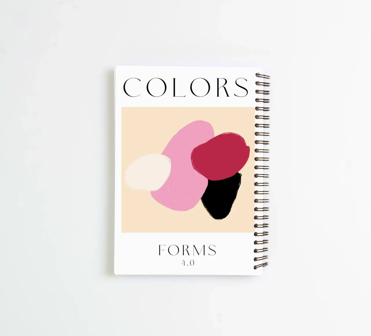 Colors Forms spiral notebook by treechild