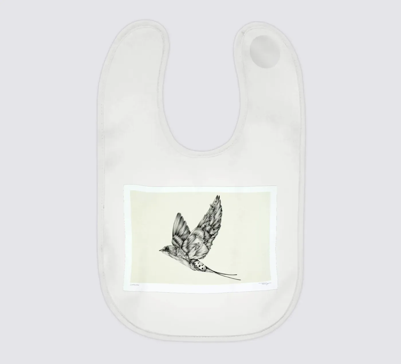 Swallow baby bib by Faunesque