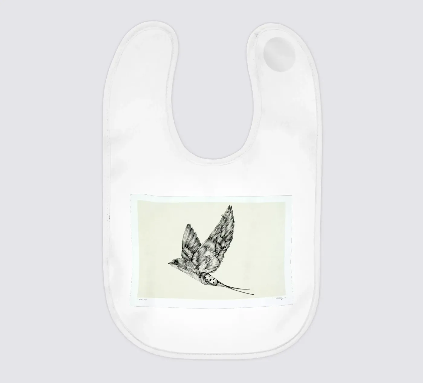 Swallow baby bib by Faunesque