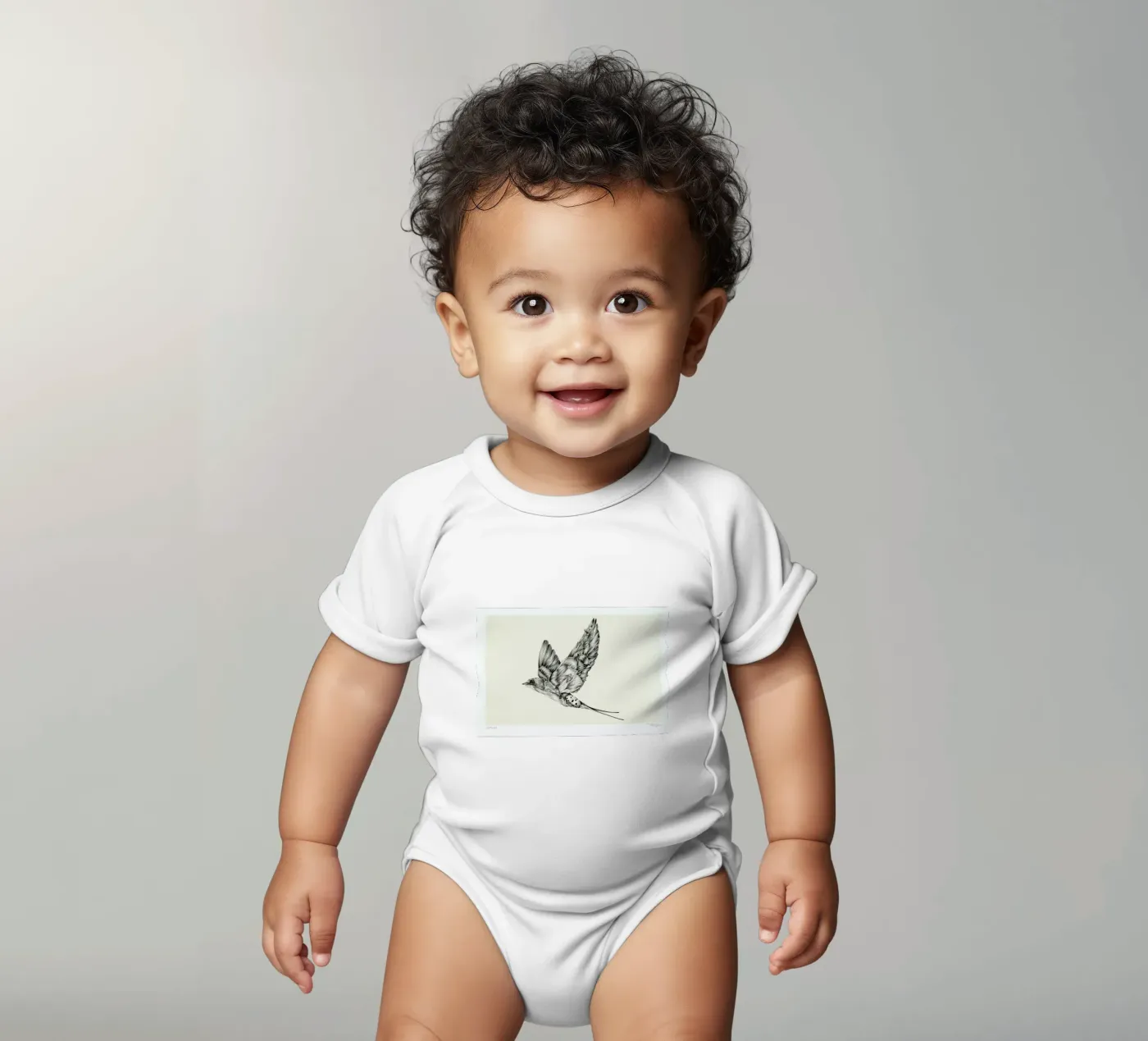 Swallow body neonato maniche corte da Faunesque