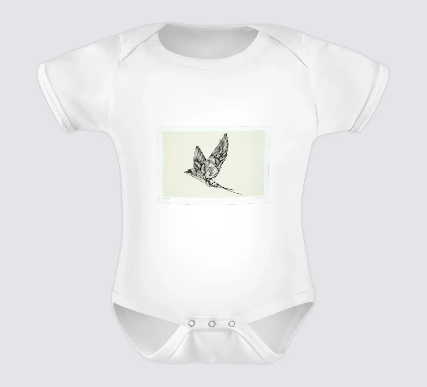 Swallow body neonato maniche corte da Faunesque