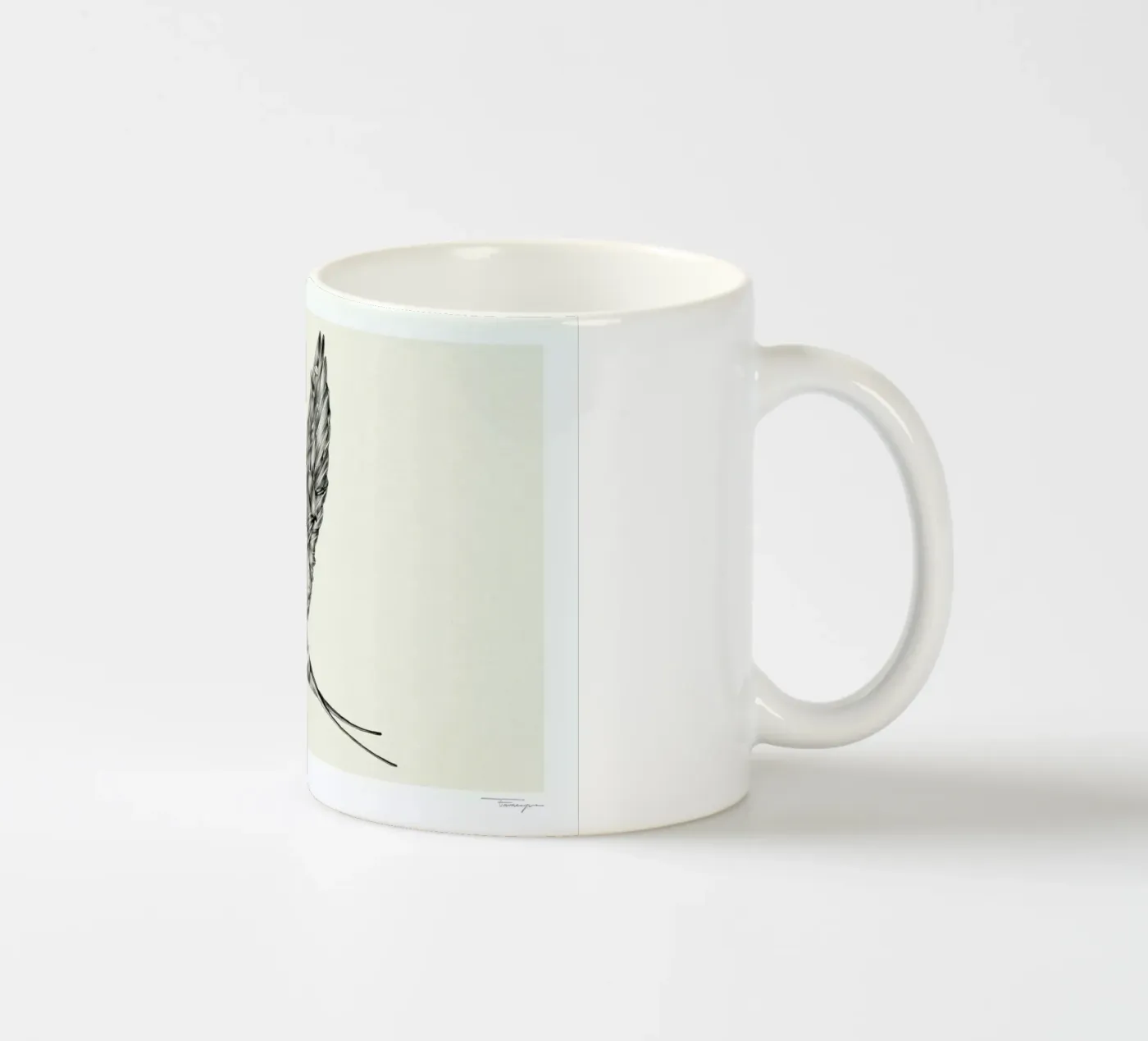 Swallow tazza in ceramica da Faunesque