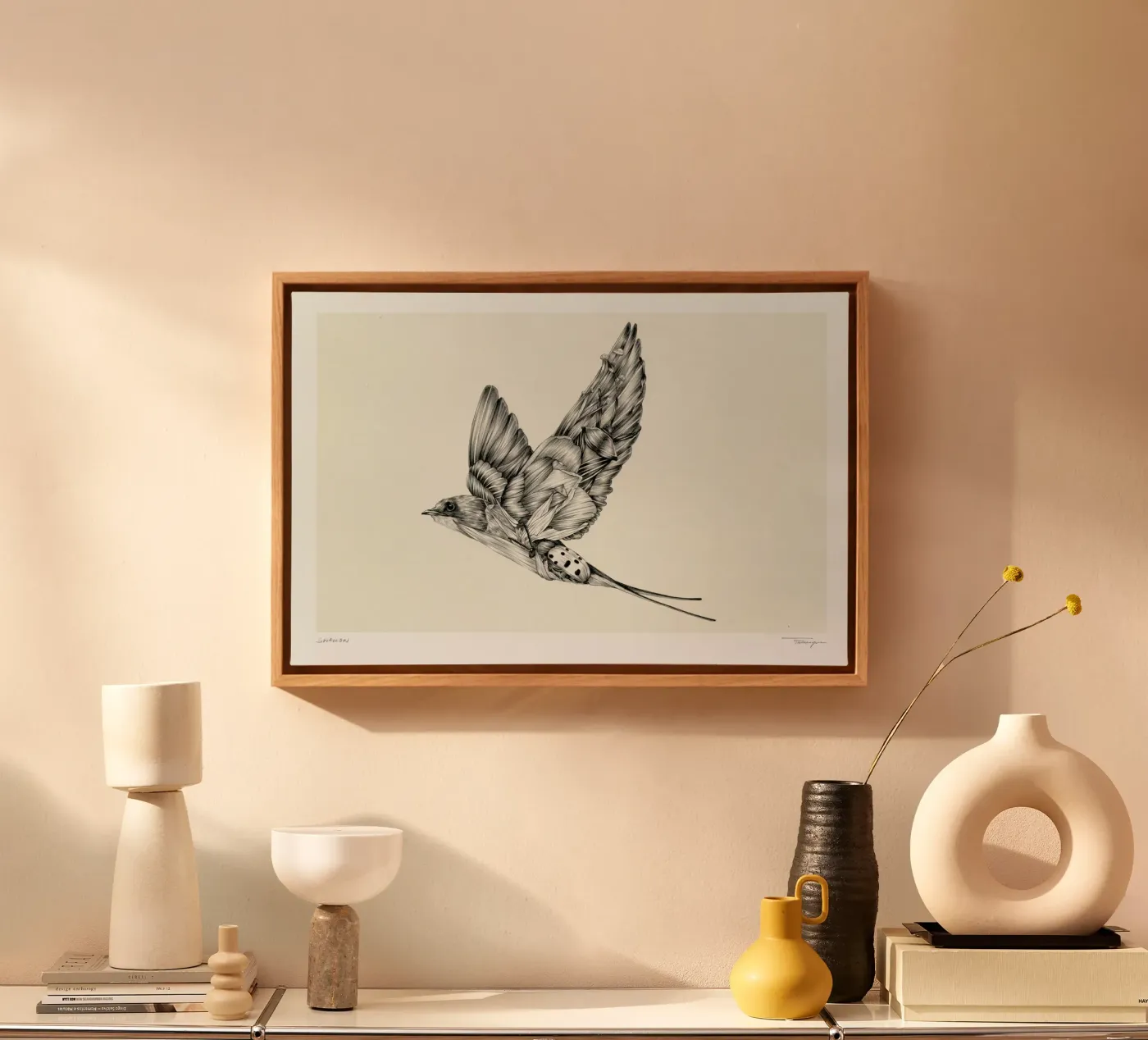 Swallow canvas by Faunesque