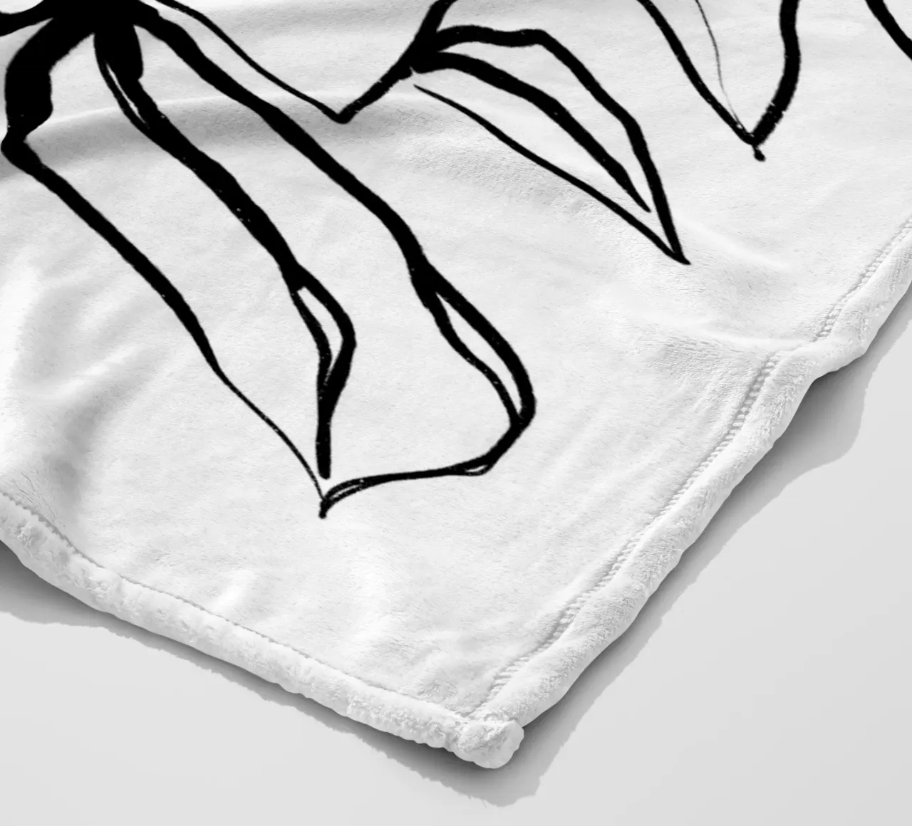 Black And White No 27 Fleecedecke von treechild