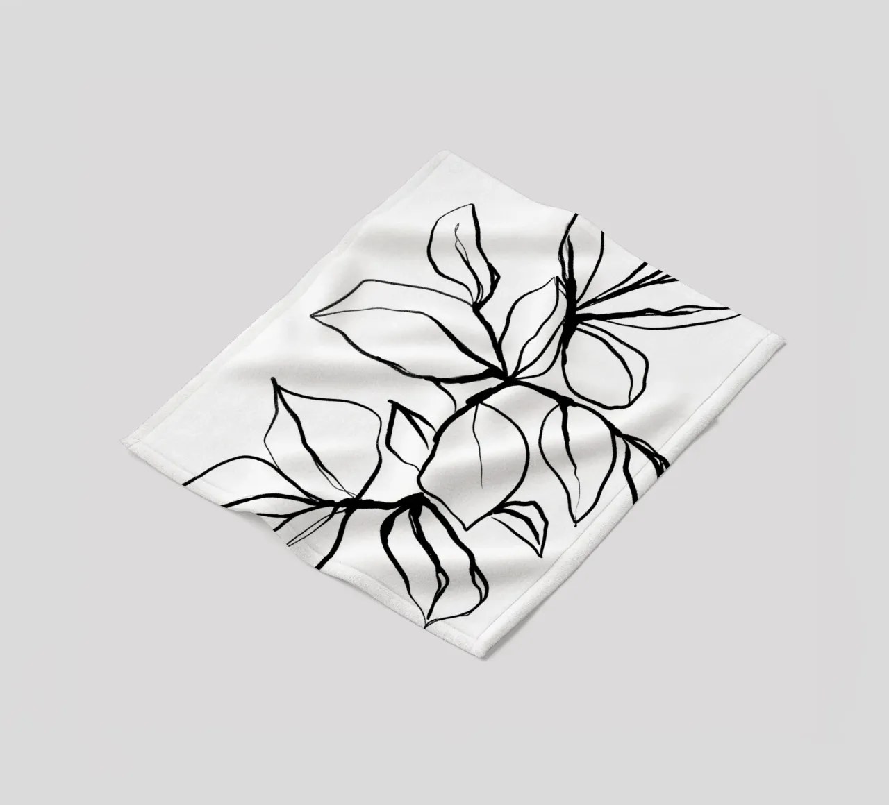 Black And White No 27 Fleecedecke von treechild