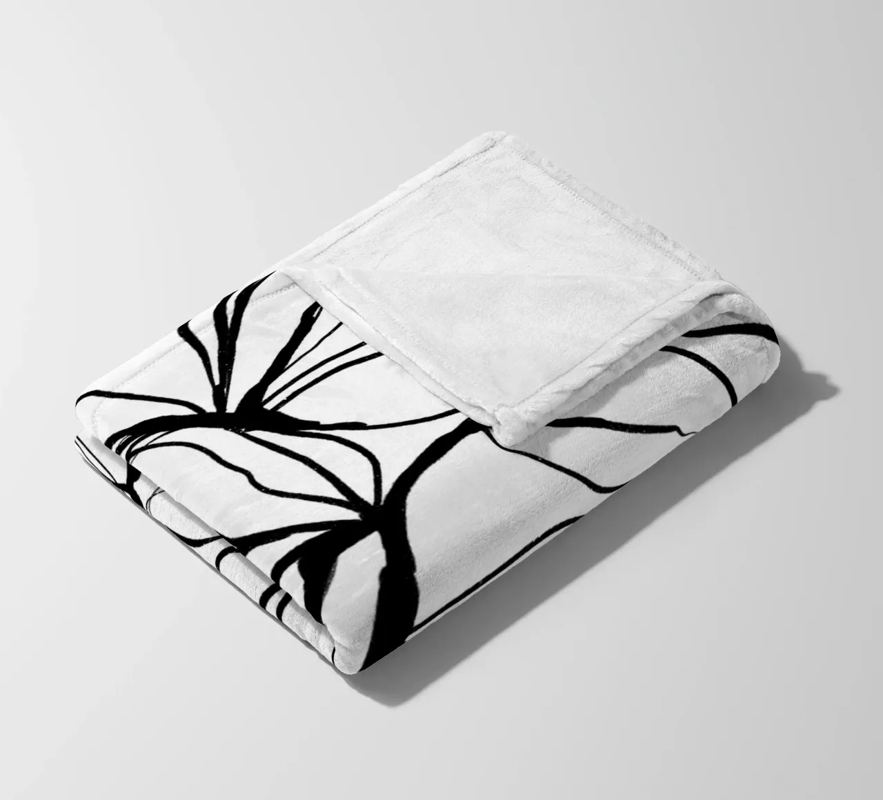 Black And White No 27 Fleecedecke von treechild