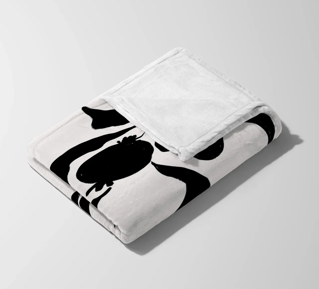 Black And White No 25 coperta in pile da treechild