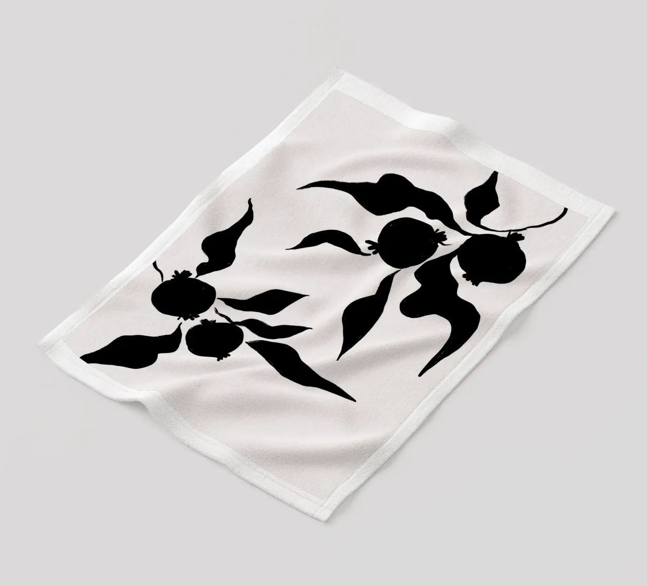 Black And White No 25 coperta in pile da treechild