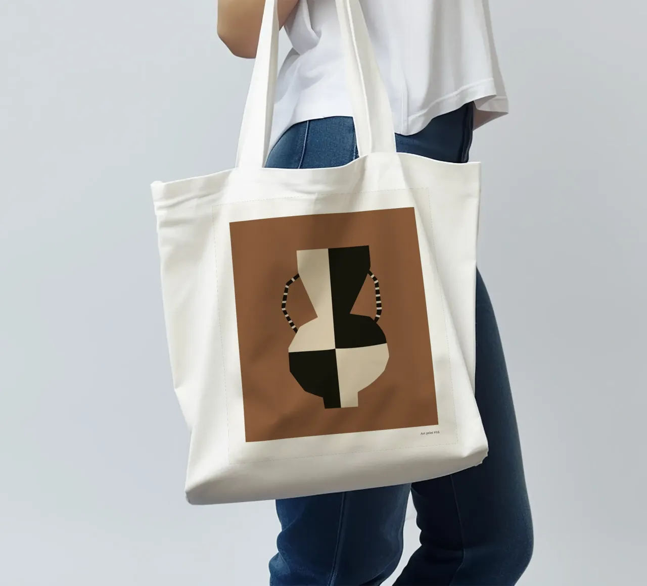 Art Print No 30 borsa in juta da treechild