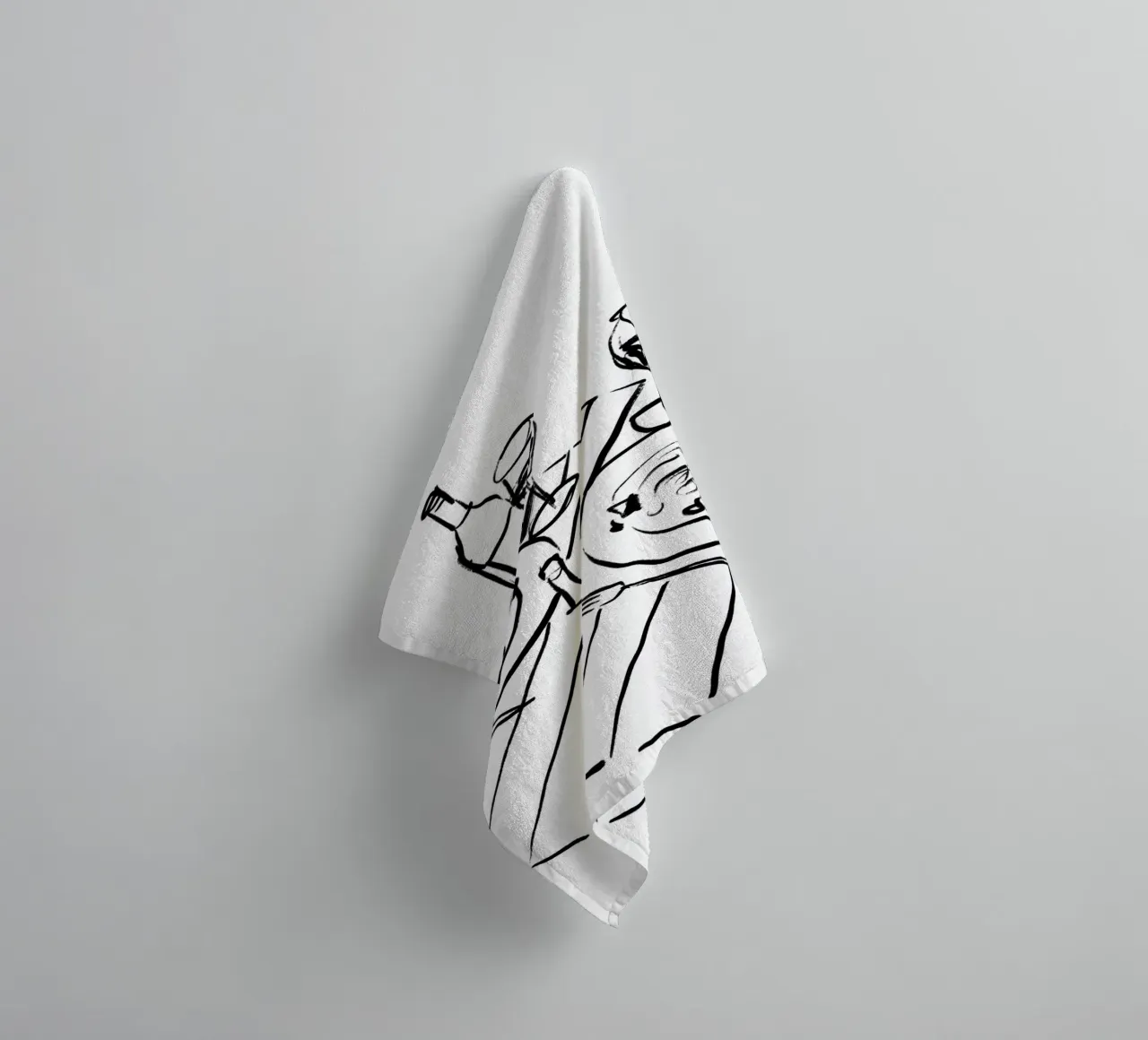 Table Still Life No 2 asciugamano da bagno da treechild