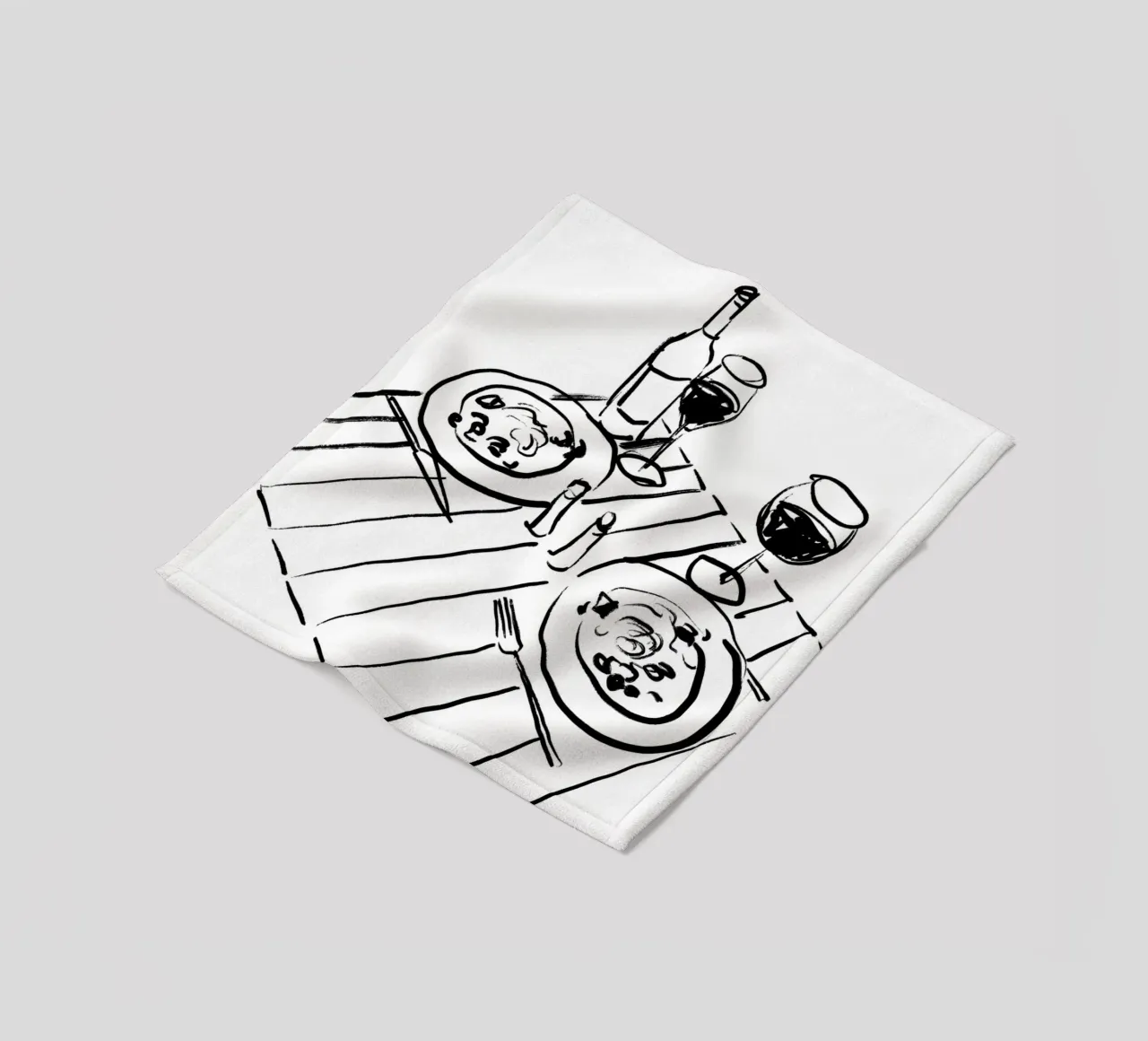 Table Still Life No 2 coperta in pile da treechild