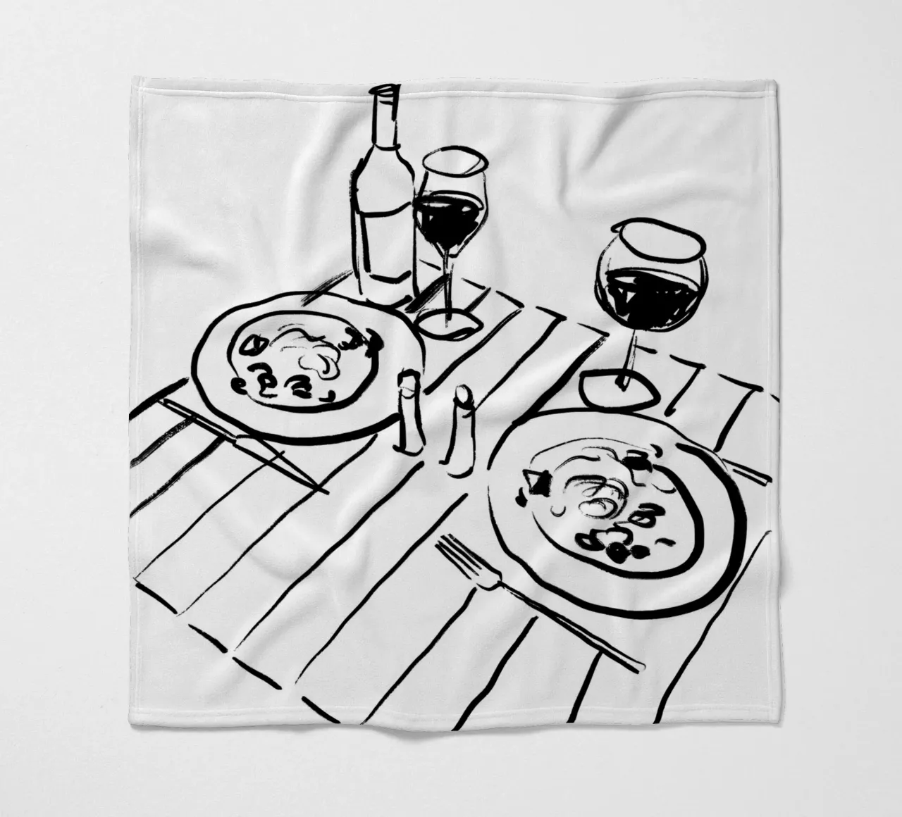 Table Still Life No 2 coperta in pile da treechild