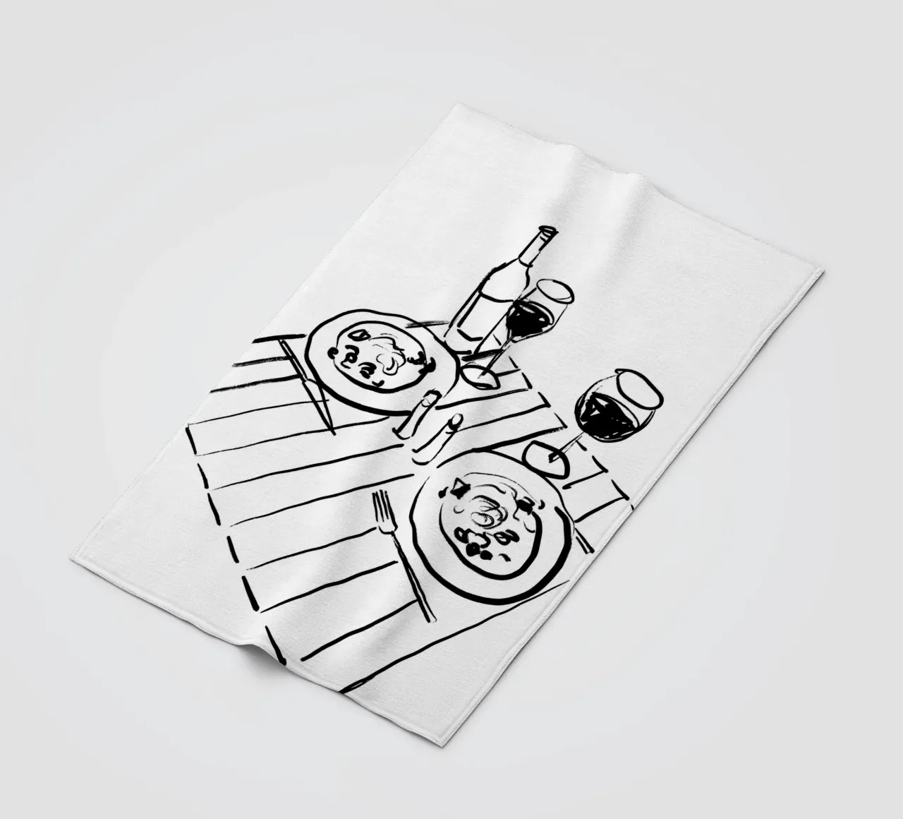 Table Still Life No 2 coperta in pile da treechild