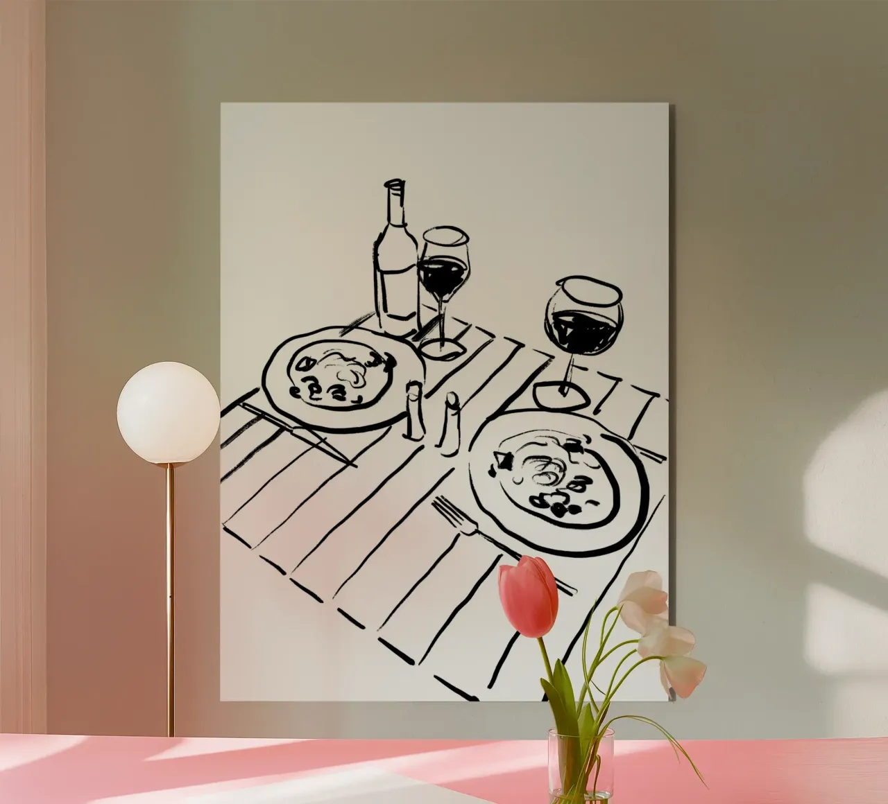 Table Still Life No 2 alluminio dibond da treechild