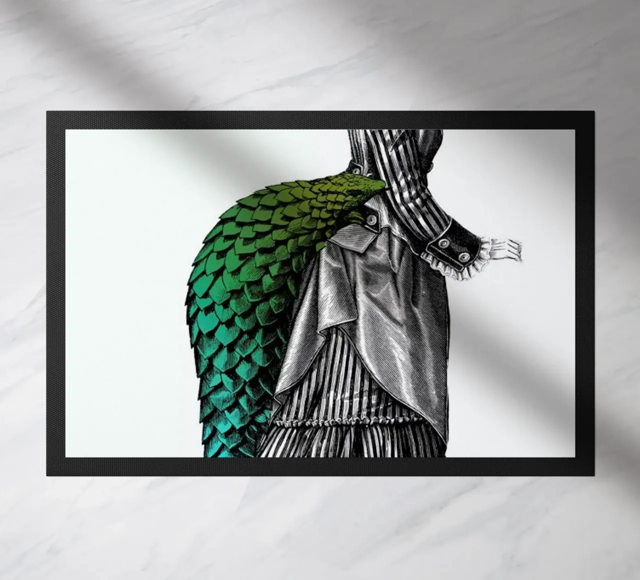 Evangeline doormat by The Gently Unfurling Sneak