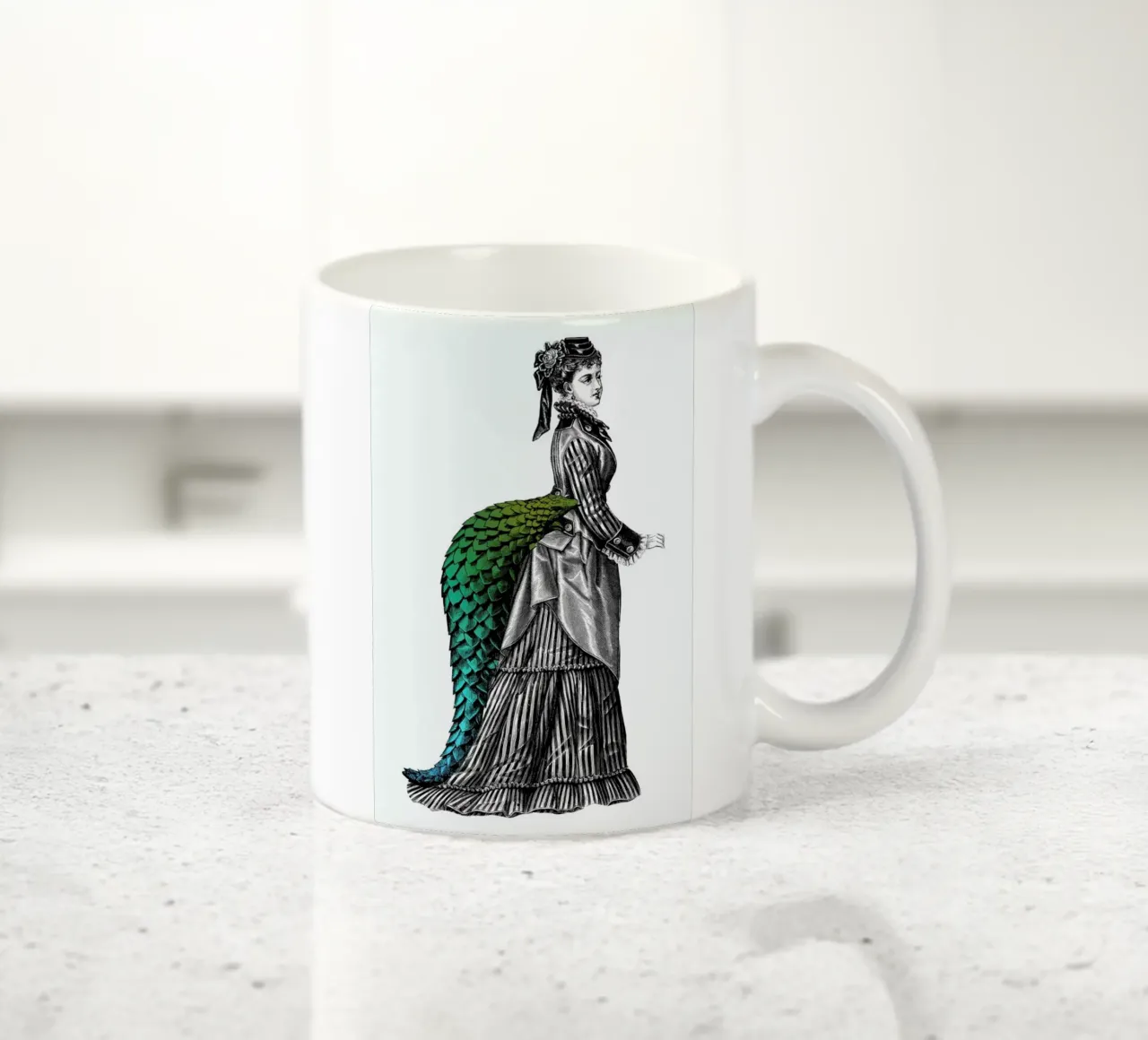 Evangeline ceramic mug by The Gently Unfurling Sneak