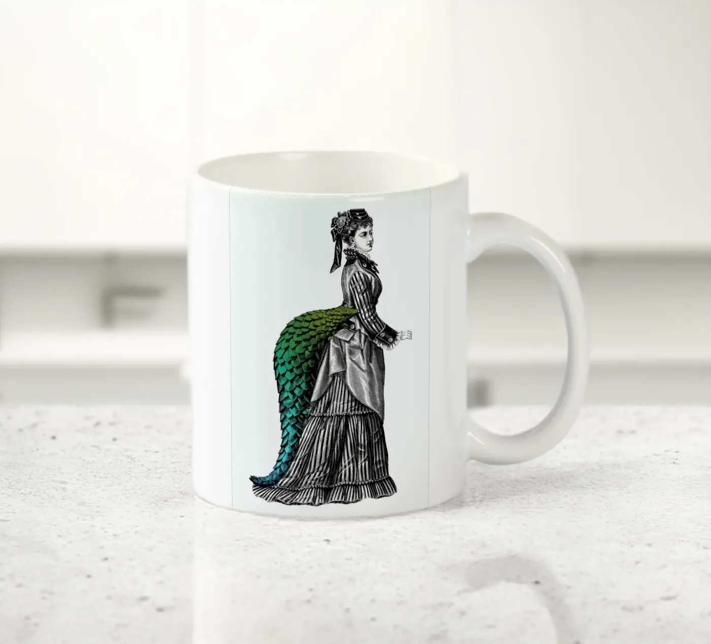 Evangeline ceramic mug by The Gently Unfurling Sneak