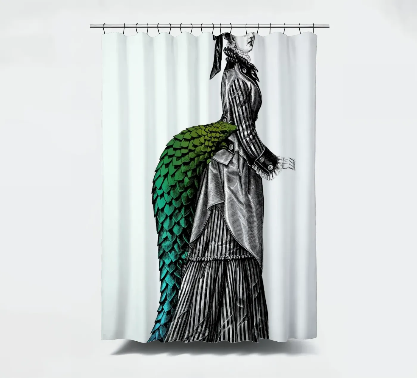Evangeline Duschvorhang von The Gently Unfurling Sneak