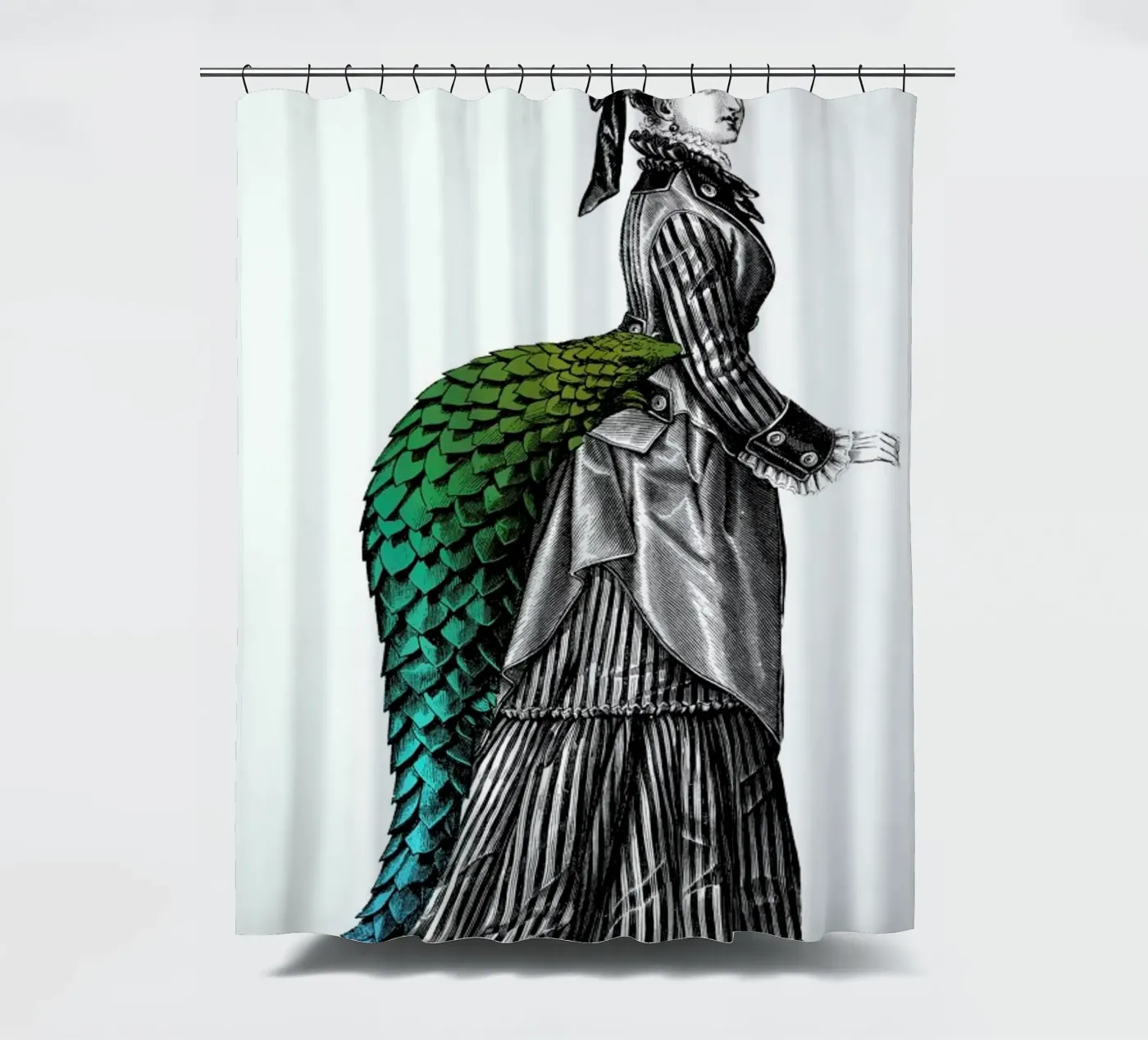Evangeline Duschvorhang von The Gently Unfurling Sneak