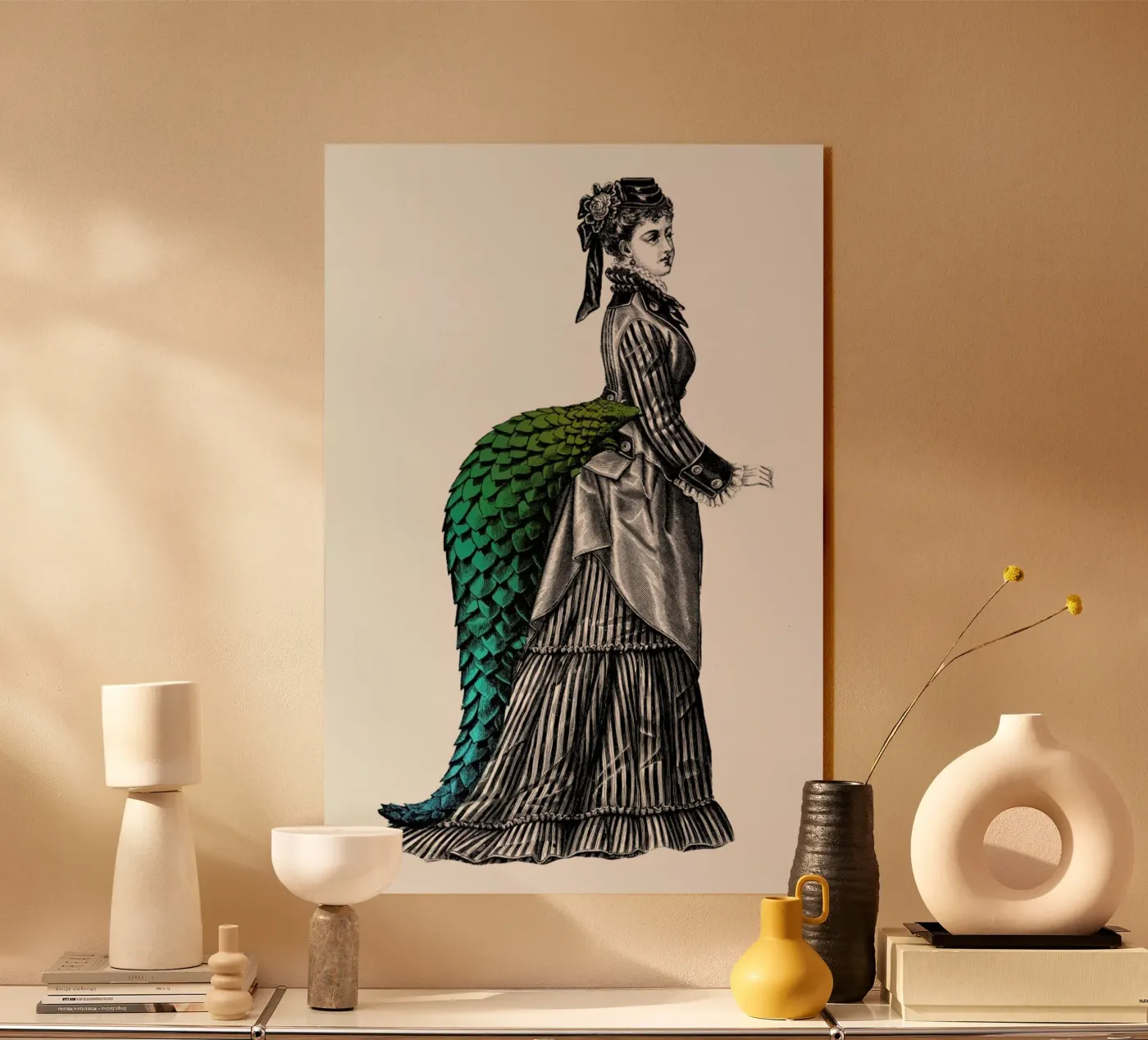 Evangeline acrylic glass by The Gently Unfurling Sneak