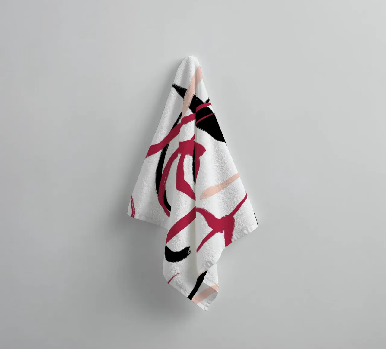 Abstract Red asciugamano da bagno da treechild