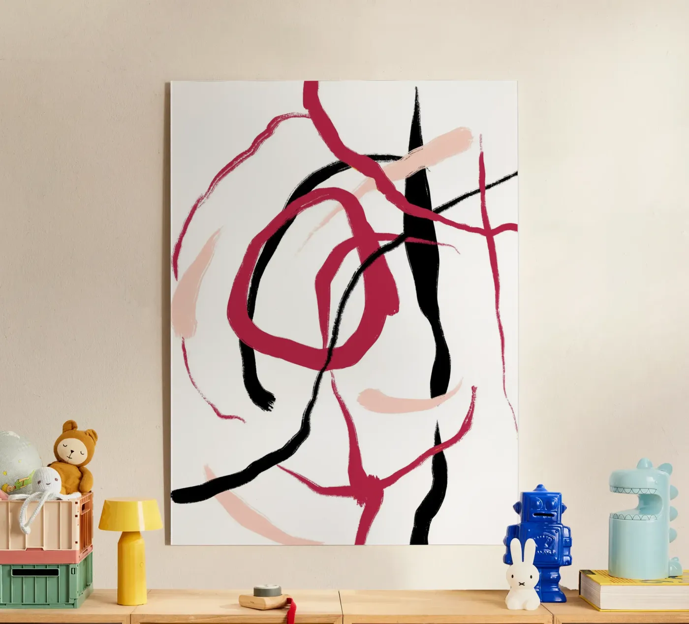 Abstract Red Acryl-Glas von treechild